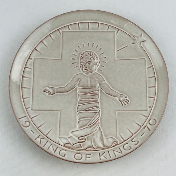 Vintage Frankoma 1970‎ King of Kings Christmas Collector Plate John Frank - Picture 1 of 3